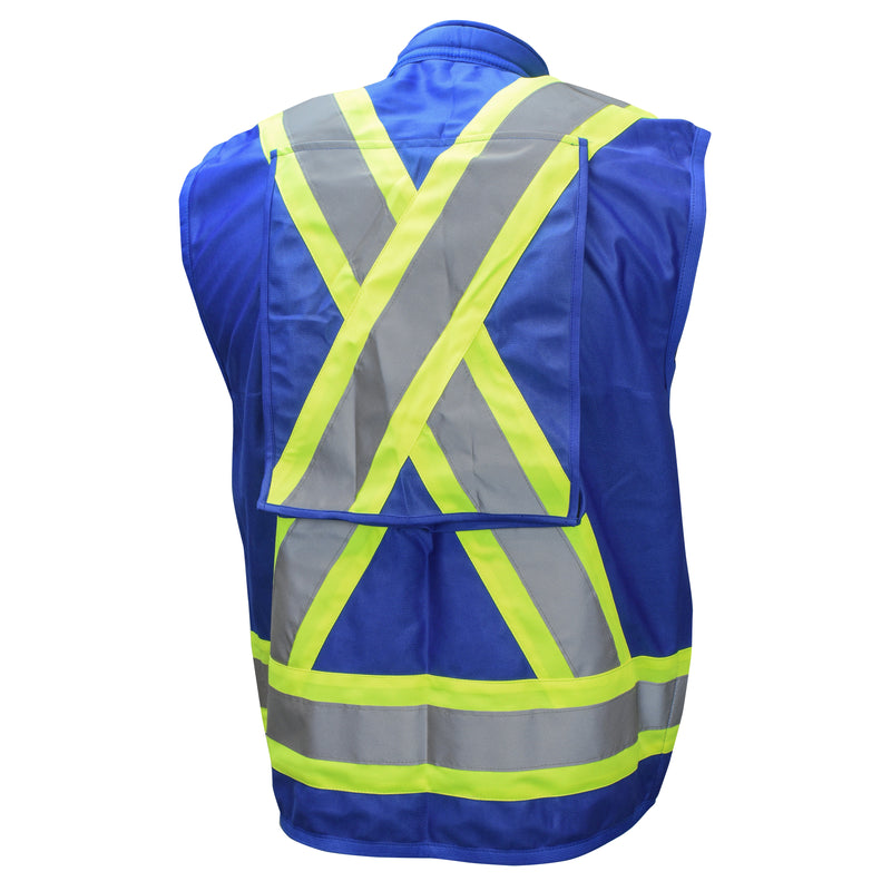 SV030X-1 Heavy Duty 10-Pocket Cruiser Vest with Back Pouch X-Back