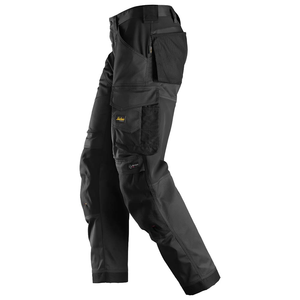 Snickers U6351 AllroundWork Stretch Loose Fit Work Pants (Black)