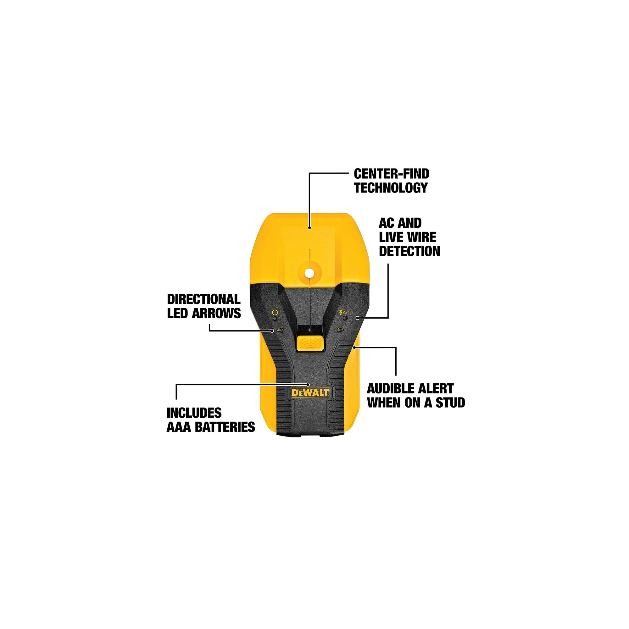 DeWALT Stud Finder DW0150 for up to 1 1/2" Thick Constant Auto Caliberation