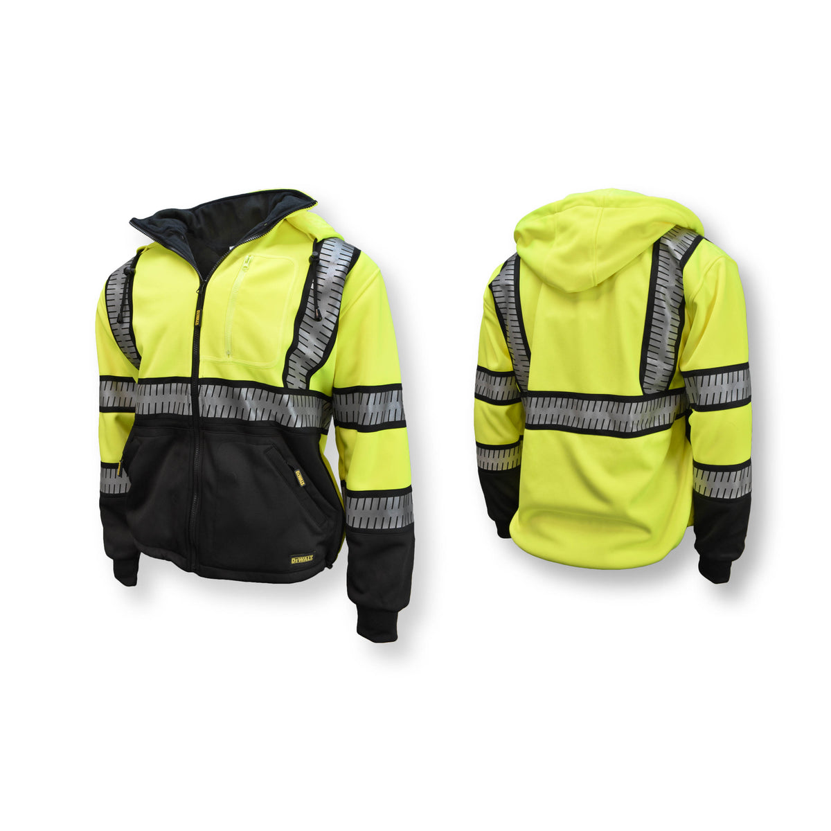 DSJ32-3 Deluxe Zip Front Class 3 Hoodie - WRYKER Construction Supply