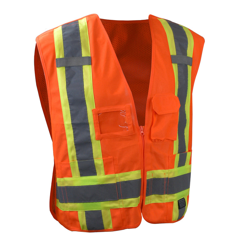 SV020X-2 Heavy Duty 7-Pocket Tear Away Cruiser Vest X-Back