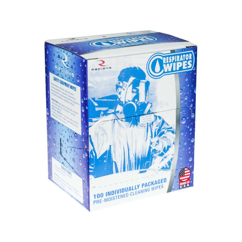 RW-100 Respirator Wipes with 70% Isopropyl Alcohol - 100 Count