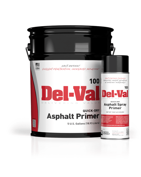Del-Val 100 Quick Dry Asphalt Primer 1 Gallon Bucket