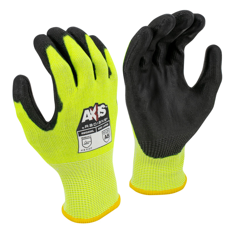 RWG558 AXIS™ Cut Protection Level A7 PU Coated Glove (Pack of 12)