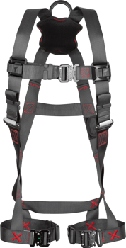 FallTech 8141 FT-Iron 1D Standard Non-Belted Full Body Harness, Quick Connect Buckle Leg Adjustment