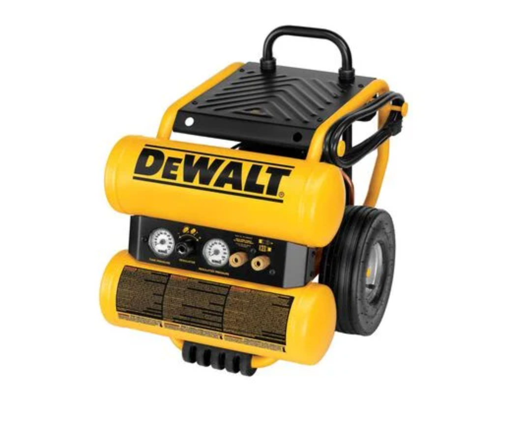 DeWALT D55154 Air Compressor 1.1 HP 4 Gallon 125 PSI Max