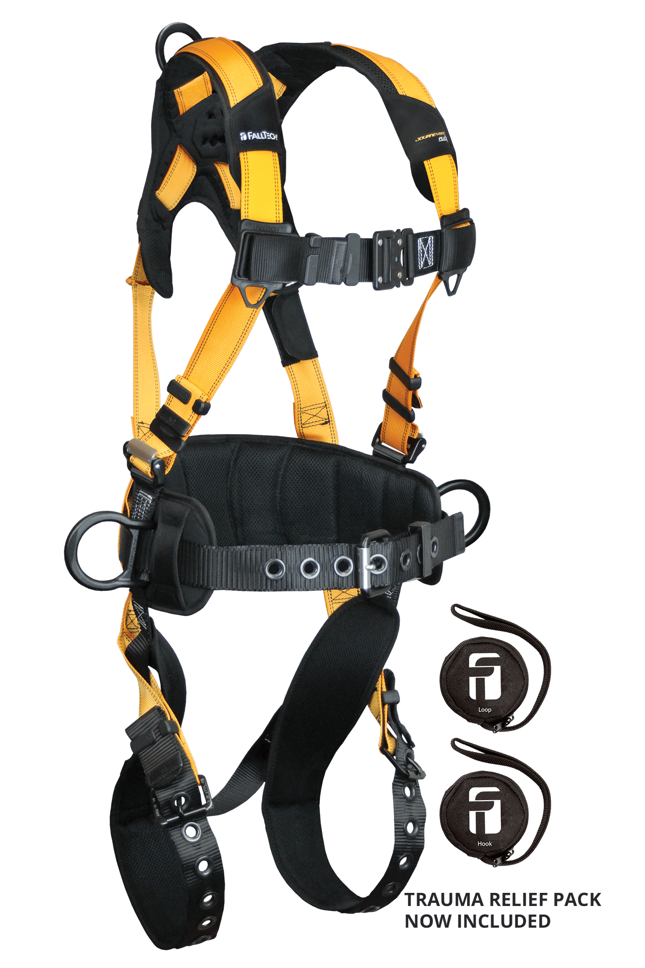 Journeyman Flex Harness Aluminum 3D QC Chest TB Legs Falltech