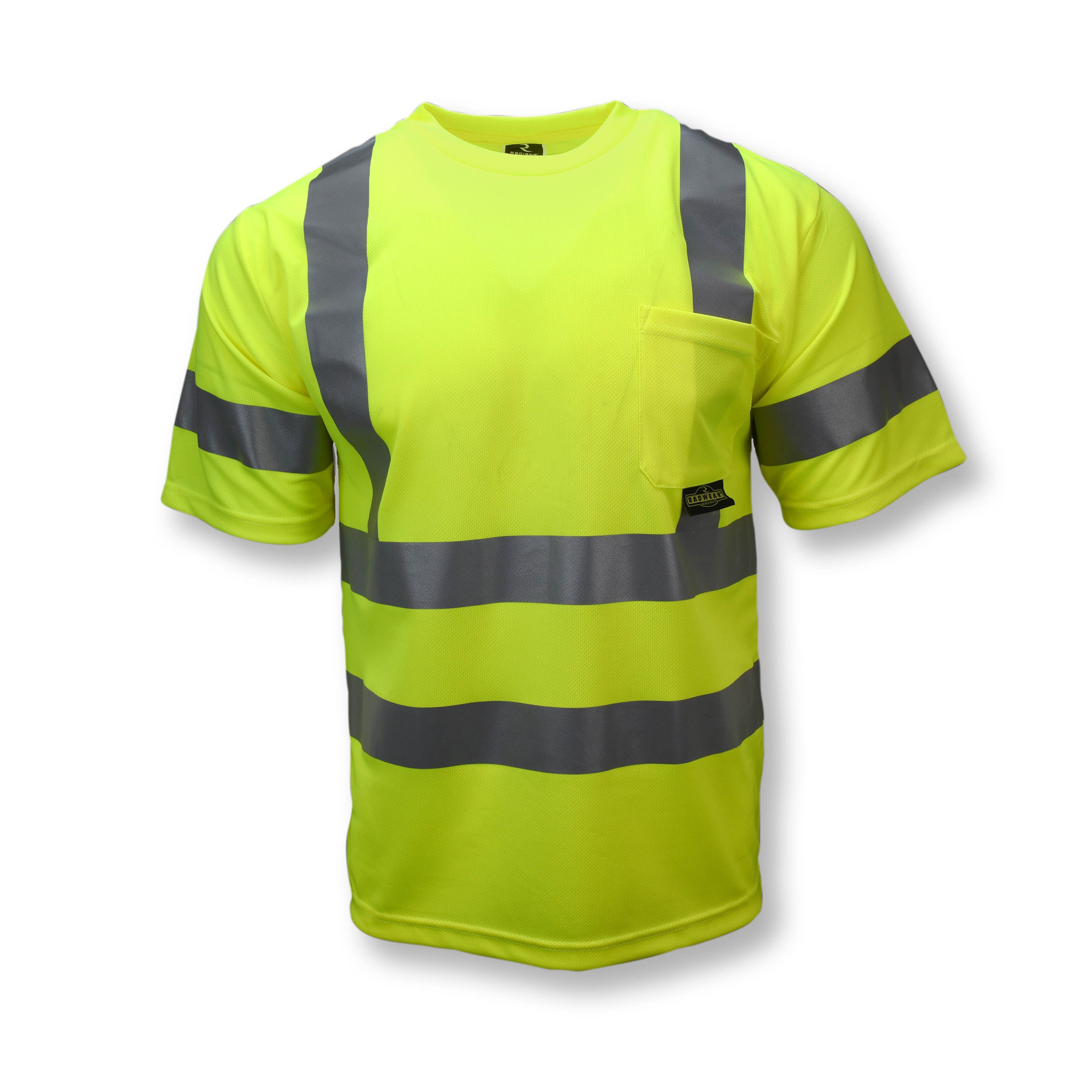 Camiseta de manga corta Max-Dri Clase 3 que absorbe la humedad con cinta de 2"