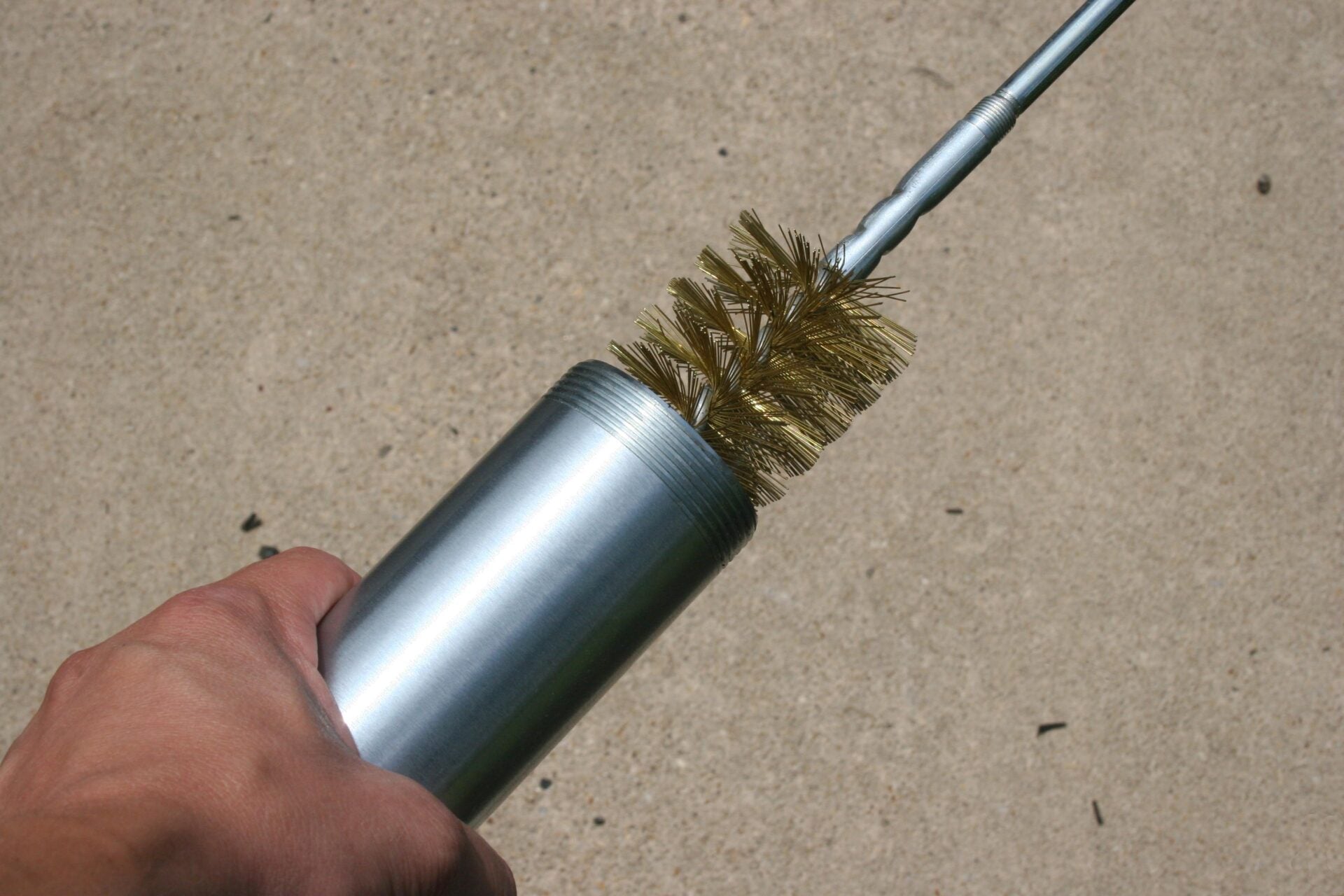 Bulk Gun Barrel Brush w/ Curved Handle for Manual Cleaning