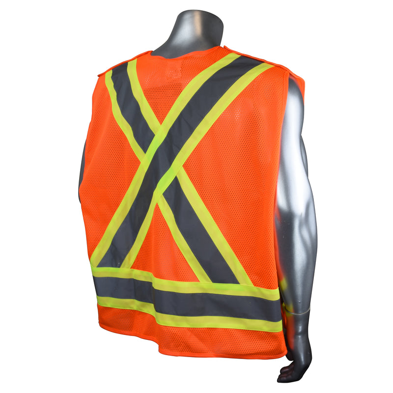 SV020X-2 Heavy Duty 7-Pocket Tear Away Cruiser Vest X-Back