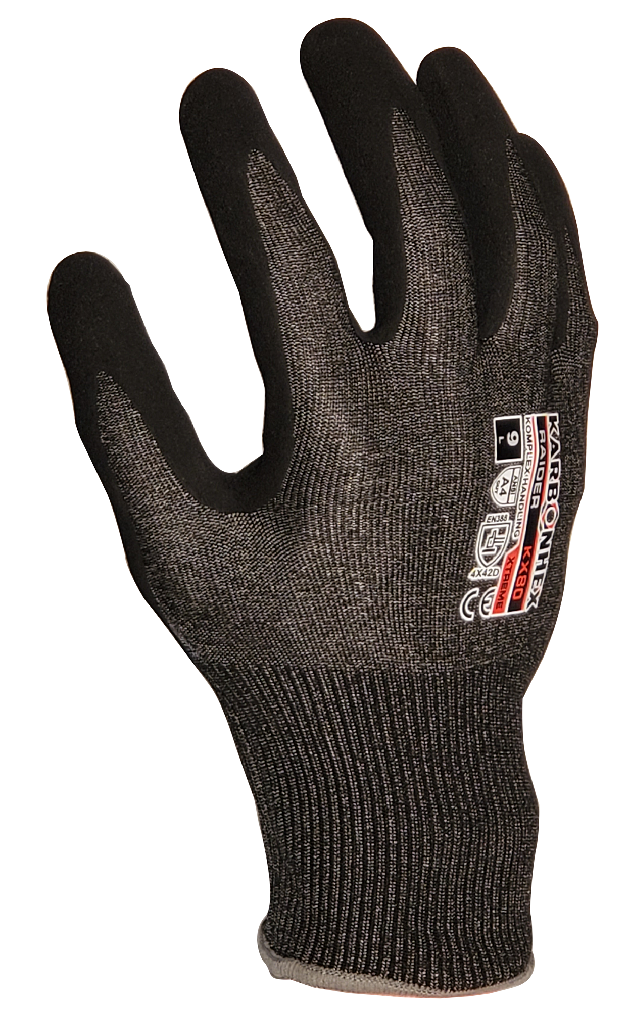KarbonHex® KX80 by SW® Purpose Built Cut-Resistant Gloves with Oeko-Tex Safety Certification (12 Pairs Per Box)