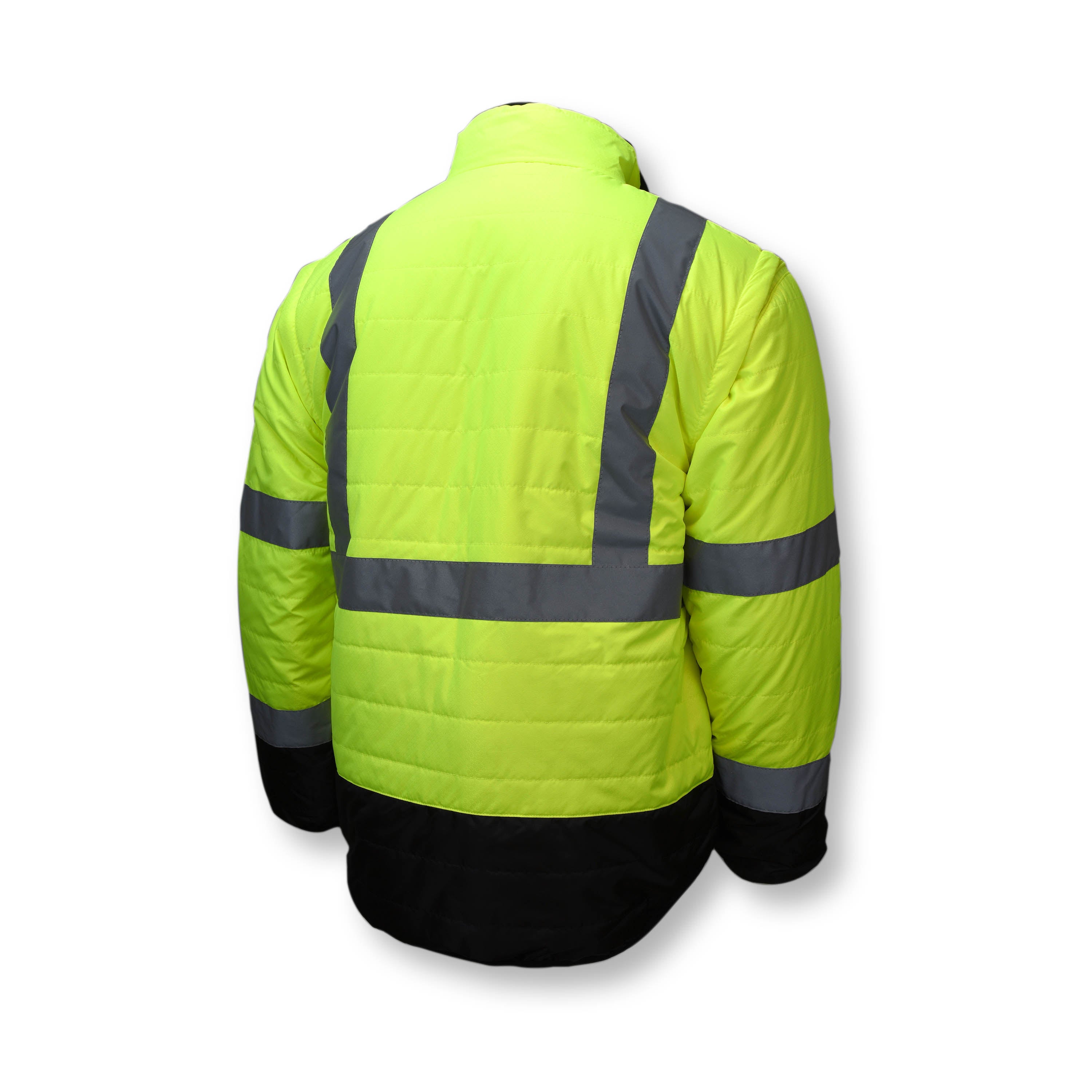 Radians SJ510 Quilted Reversible Jacket with Zip-Off Sleeves - WRYKER Construction Supply