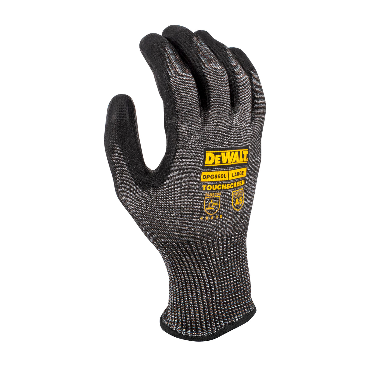 DPG860 Cut Protection Level A5 PU Touchscreen Glove (Pack of 12) - WRYKER Construction Supply