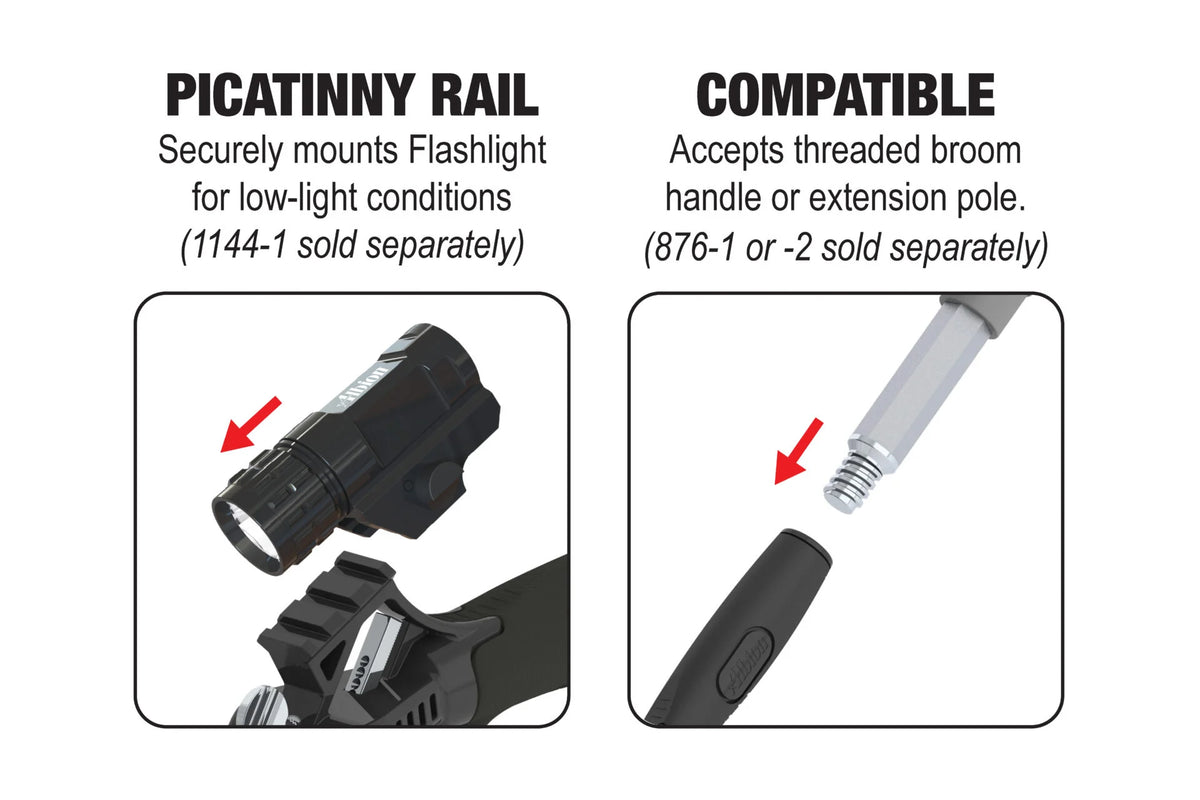 NEW! Backer Rod Insertion Tool with Soft Grip Handle and Picatinny Rail Mount 3 Wheel