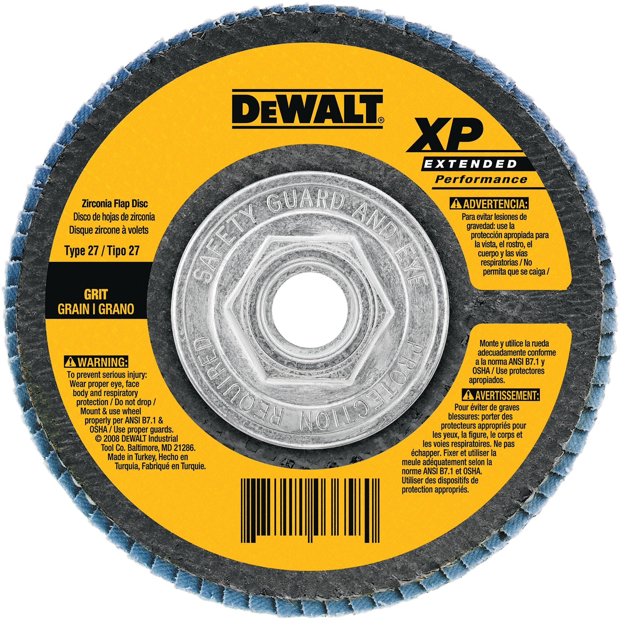 DeWALT Flapper Disc  4 1/2" 5/8-11 Abrasive 80 Grit