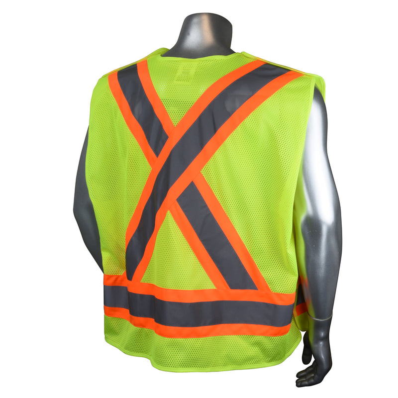 SV020X-2 Heavy Duty 7-Pocket Tear Away Cruiser Vest X-Back