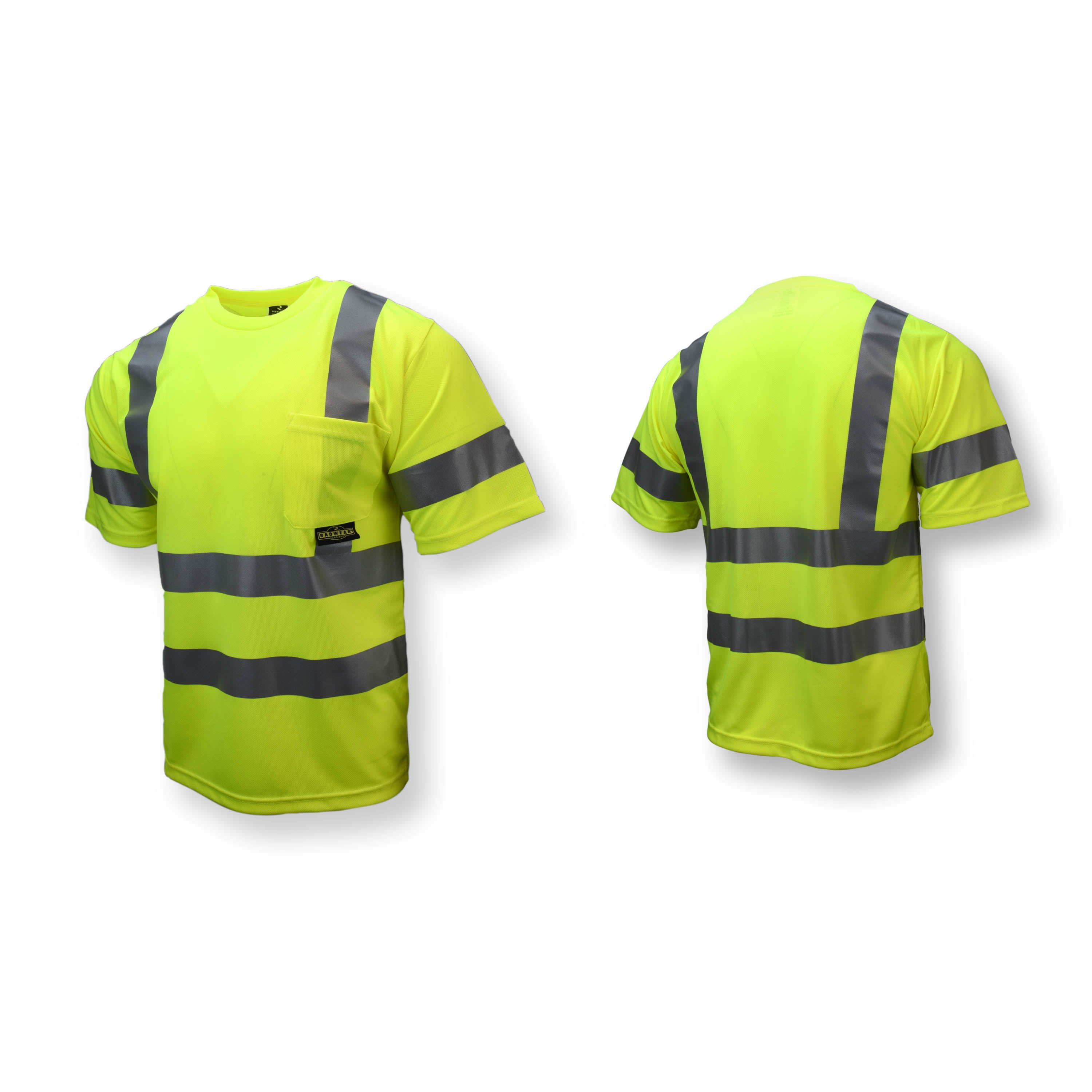 Camiseta de manga corta Max-Dri Clase 3 que absorbe la humedad con cinta de 2"