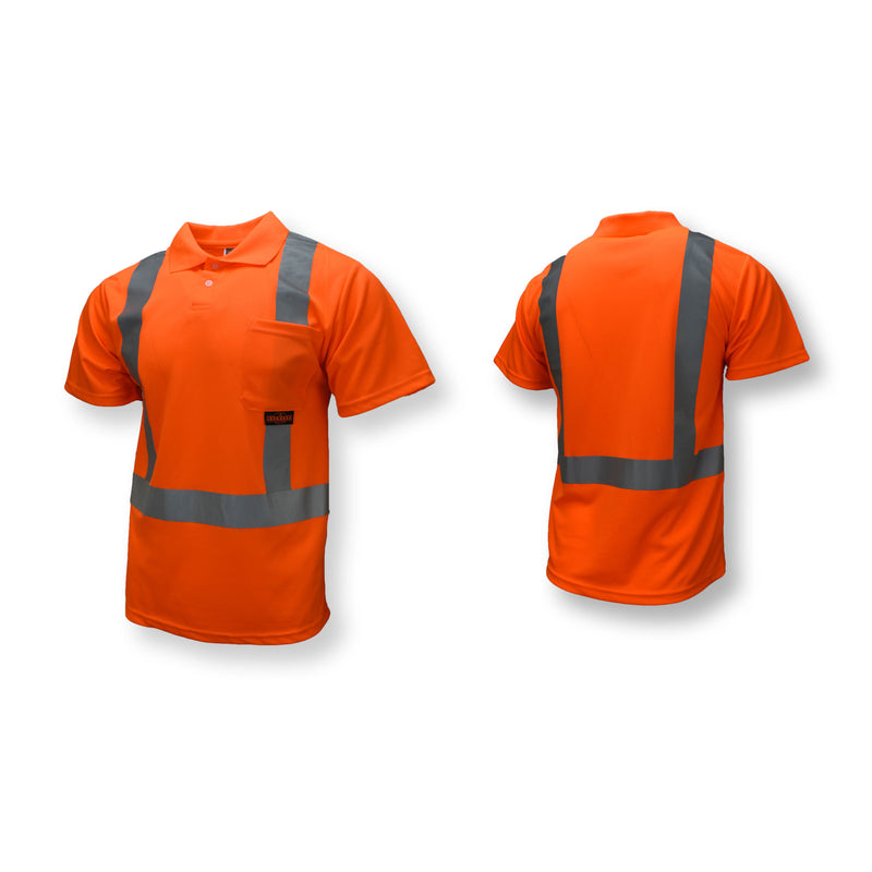 ST12 Class 2 High Visibility Safety Short Sleeve Polo Shirt