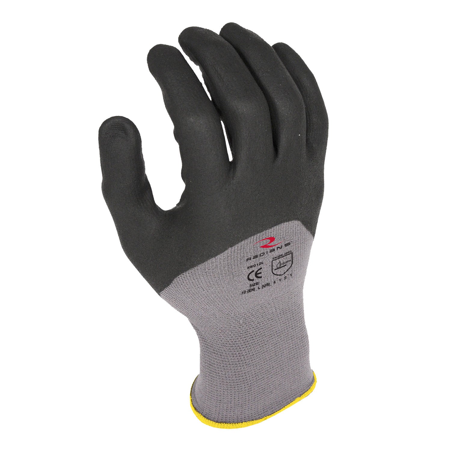 Radians RWG12 3/4 Foam Dipped Dotted Nitrile Work Glove (Pack of 12)