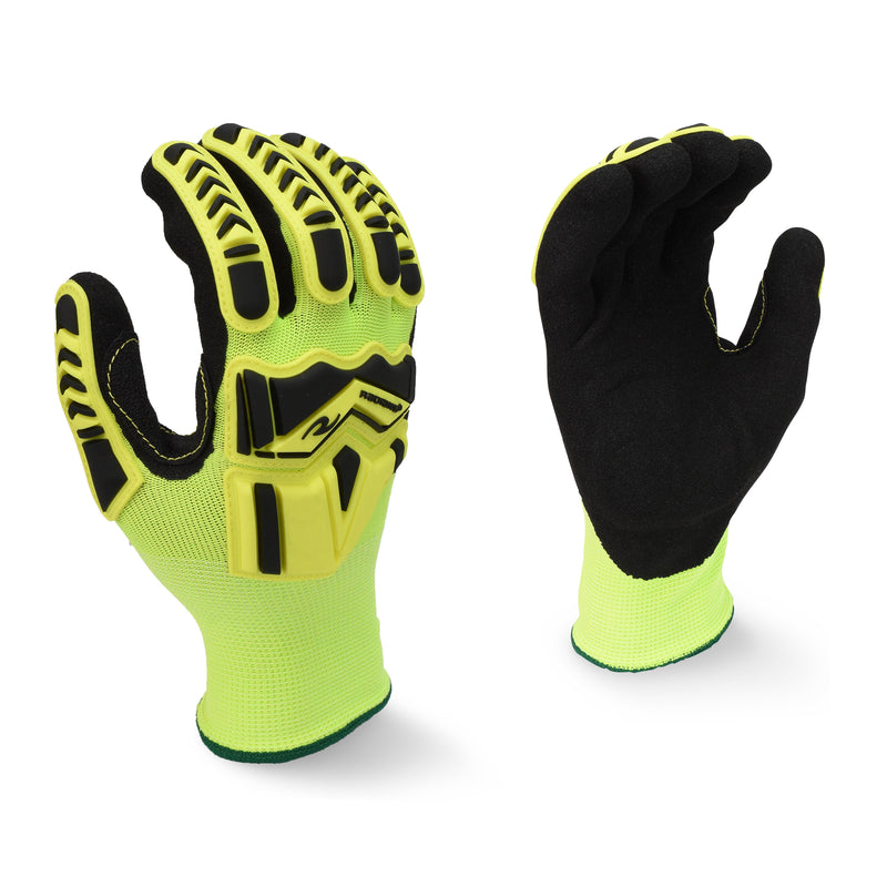 RWG23 High Visibility Work Glove with TPR and Padded Palm (Pack of 12)