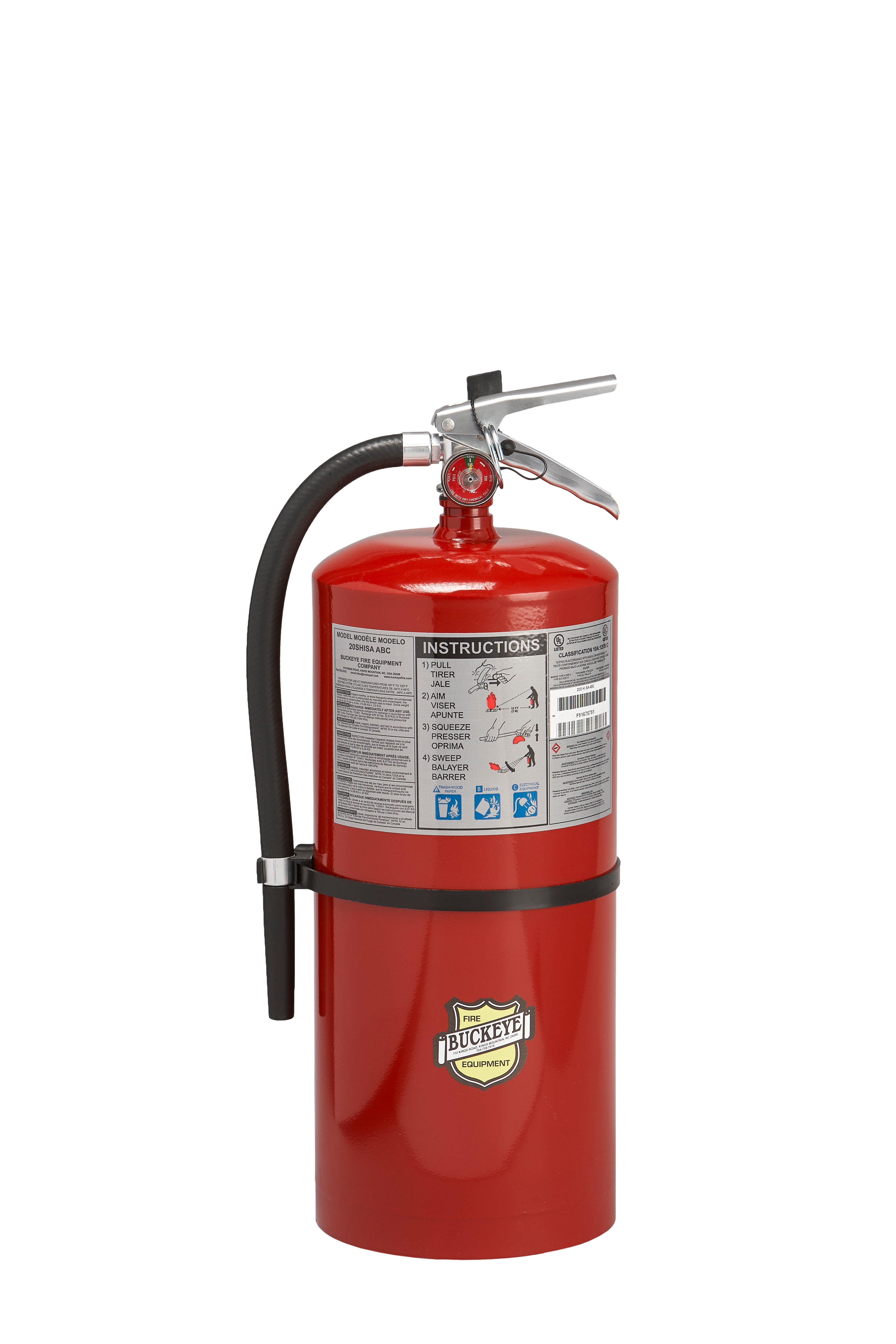 Buckeye 12120 ABC 20lb Dry Chemical Fire Extinguisher
