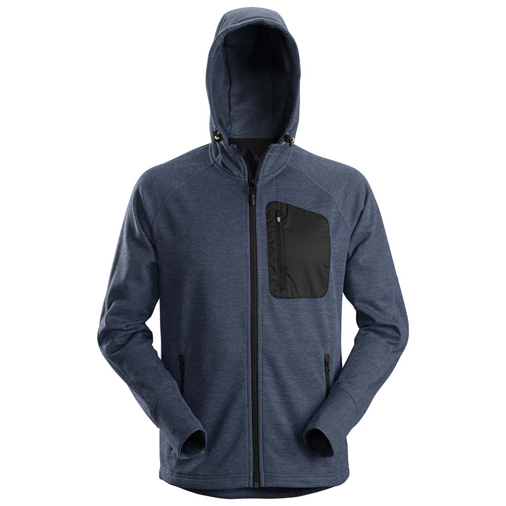 Snickers U8041 FlexiWork Fleece Hoodie (Navy) - WRYKER Construction Supply