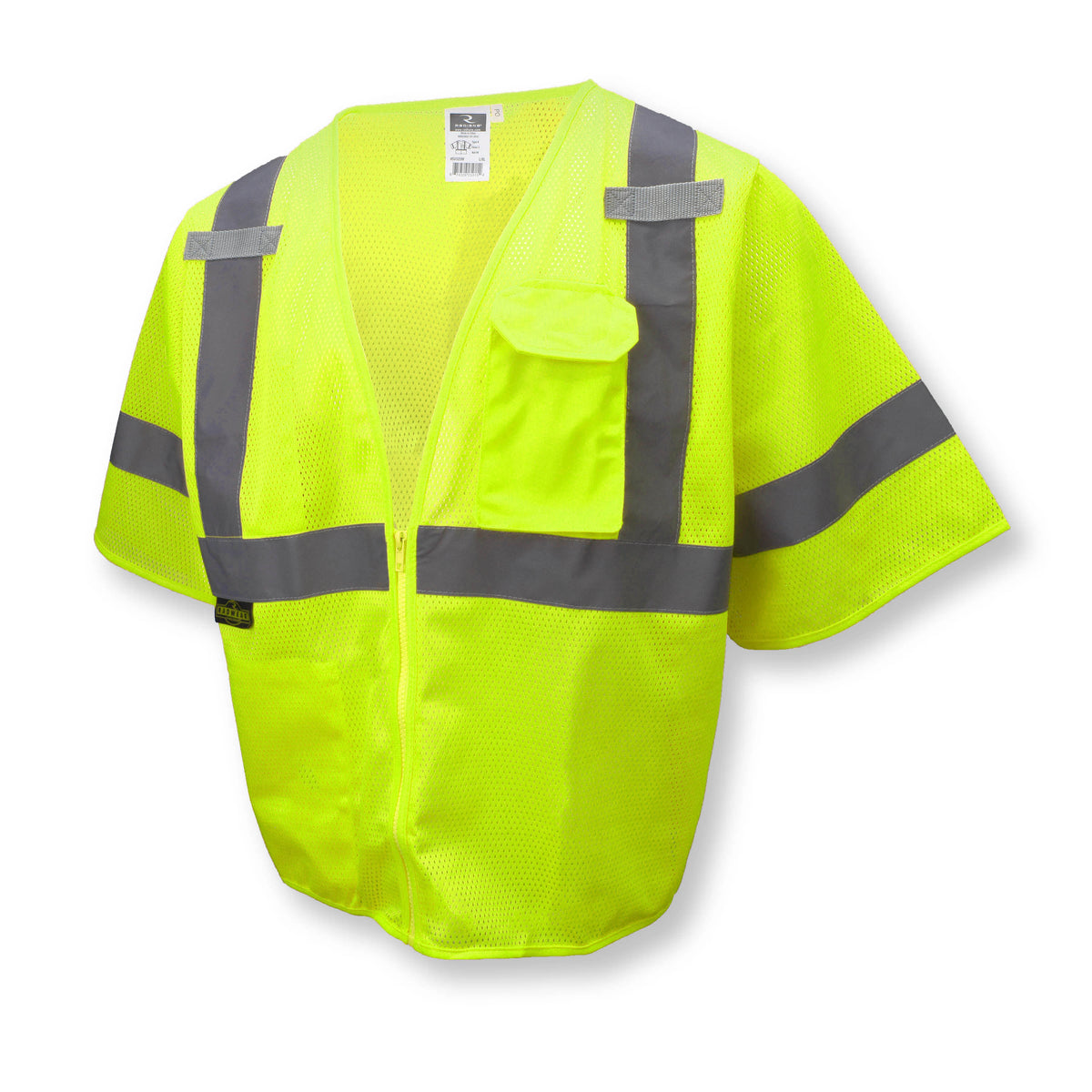 Radians SV3GM Economy Type R Class 3 Green Mesh Safety Vest