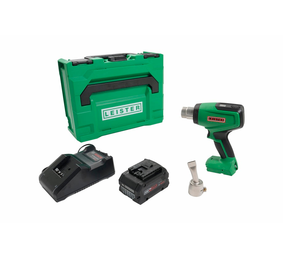 Leister NEXHEAT 300 A-LP Kit Battery Power Heat Gun 18 Volt with 1 Battery, Charger and Case
