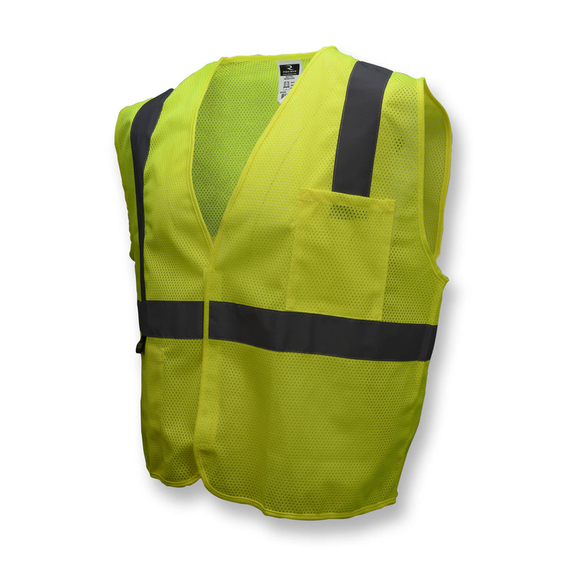Radians SV2GM Class 2 Green Mesh Economy Safety Vest | Hook & Loop Closure