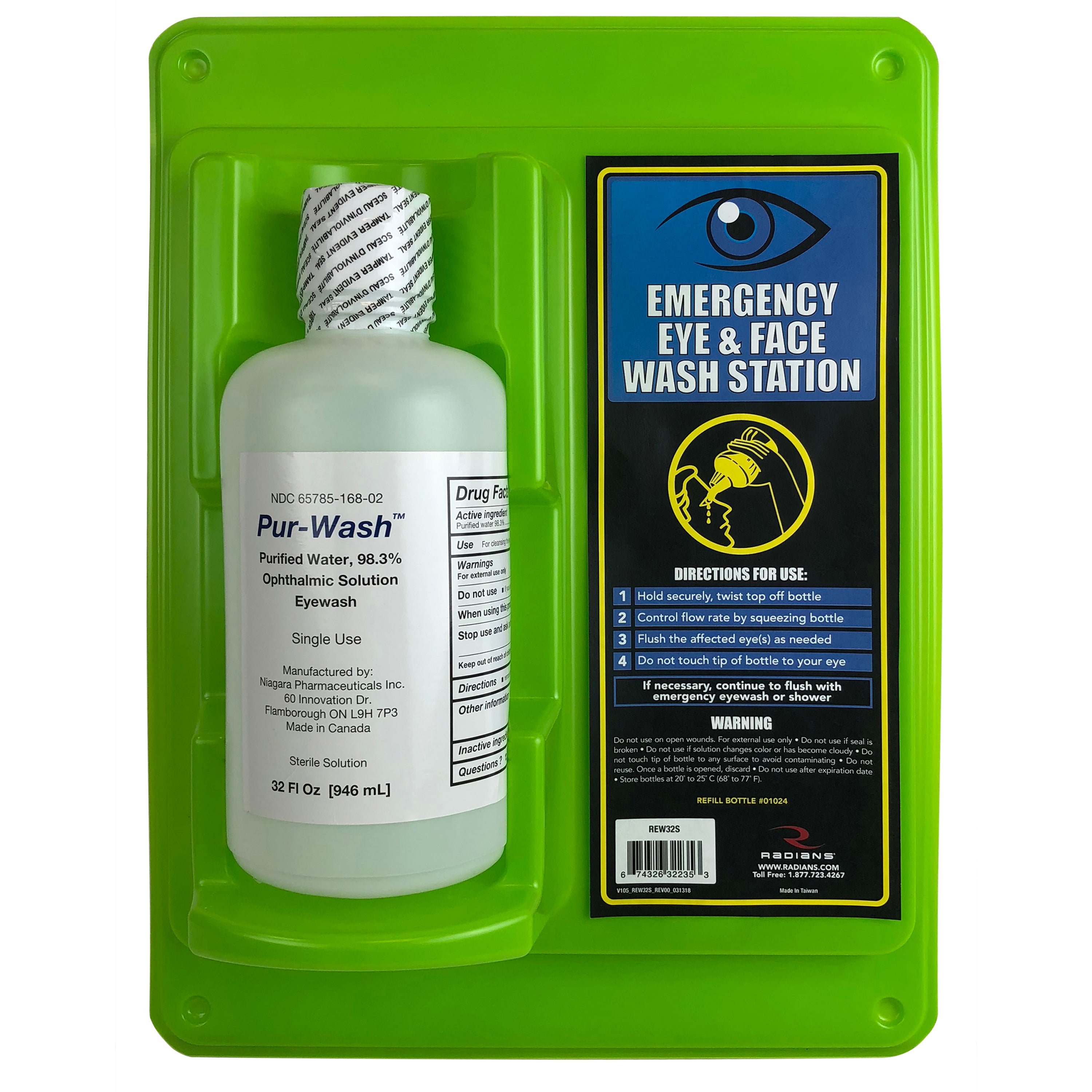 Eyewash Station - 32 oz Single