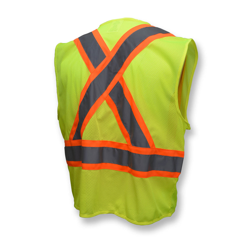SV22X Economy Mesh X-Back Type R Class 2 Safety Vest with Two-Tone Trim