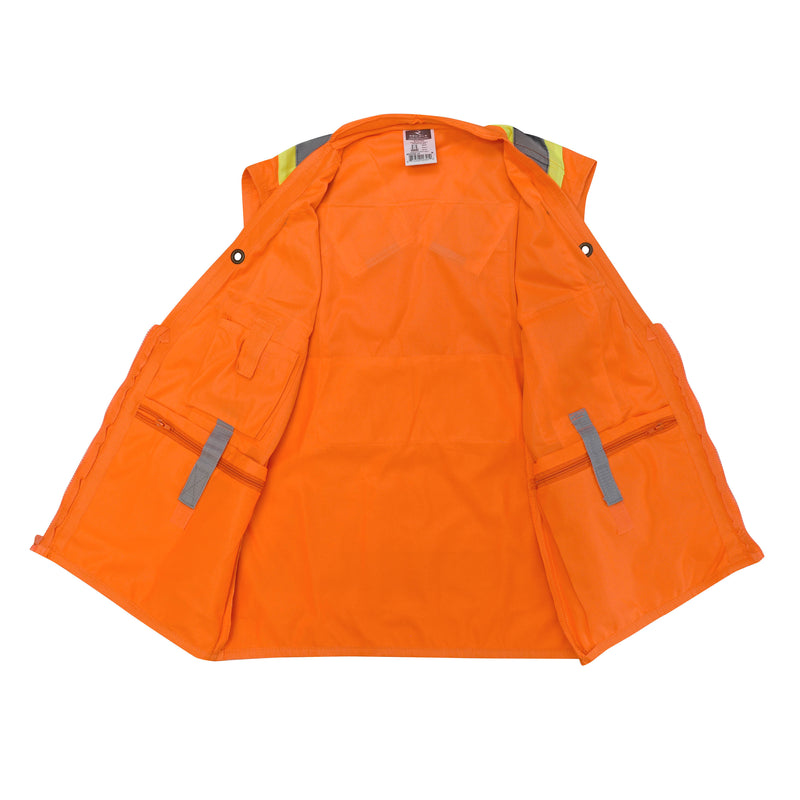 SV030X-2 Heavy Duty 10-Pocket Cruiser Vest with Back Pouch X-Back