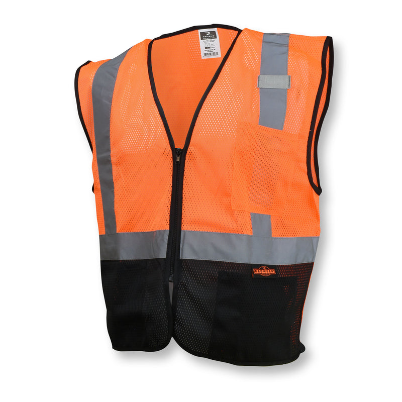 SV3B Black Bottom Economy Mesh Safety Vest