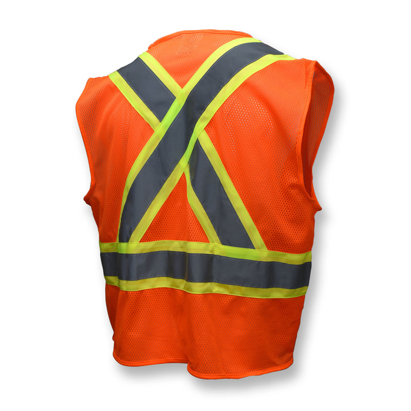 SV22X Economy Mesh X-Back Type R Class 2 Safety Vest with Two-Tone Trim