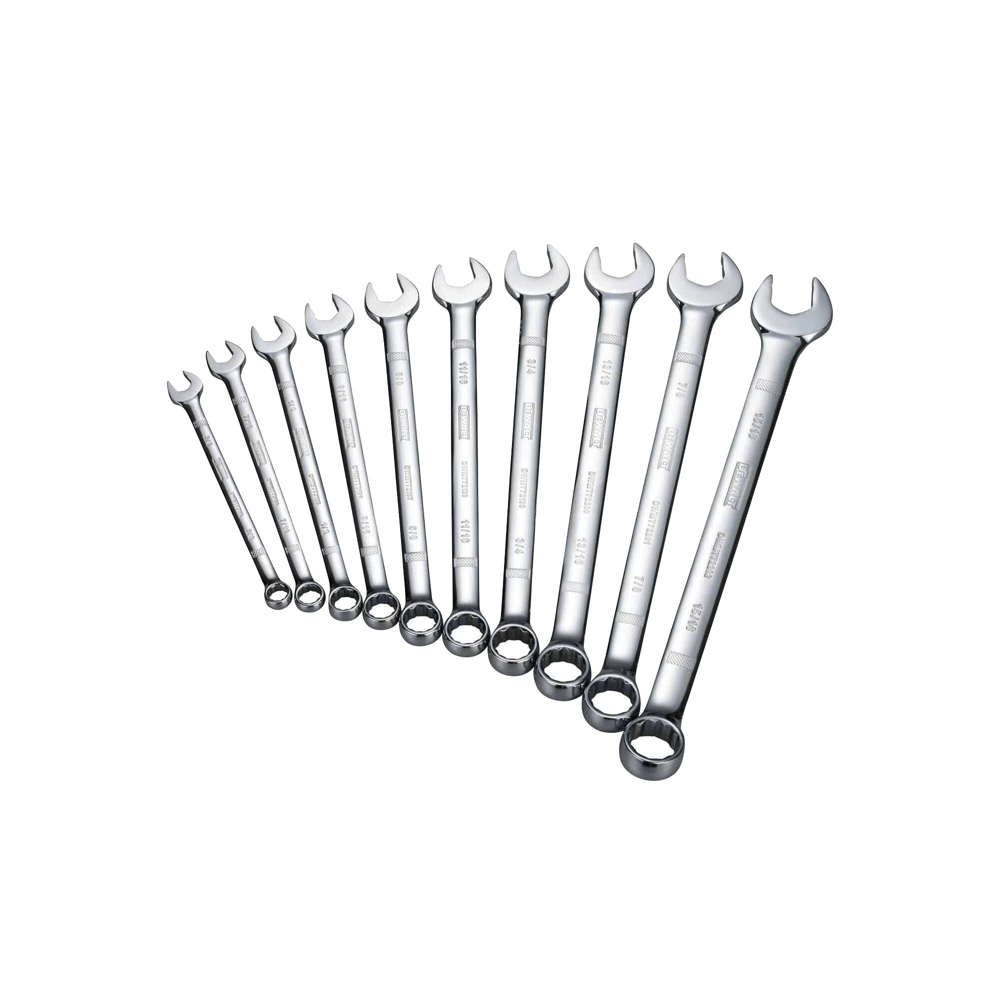 DeWALT Combination Wrench 10-Piece Set SAE