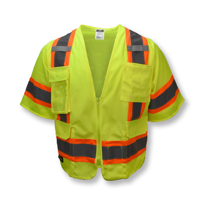 Radians SV63G Class 3 Hi Vis Green Performance Surveyor Safety Vest