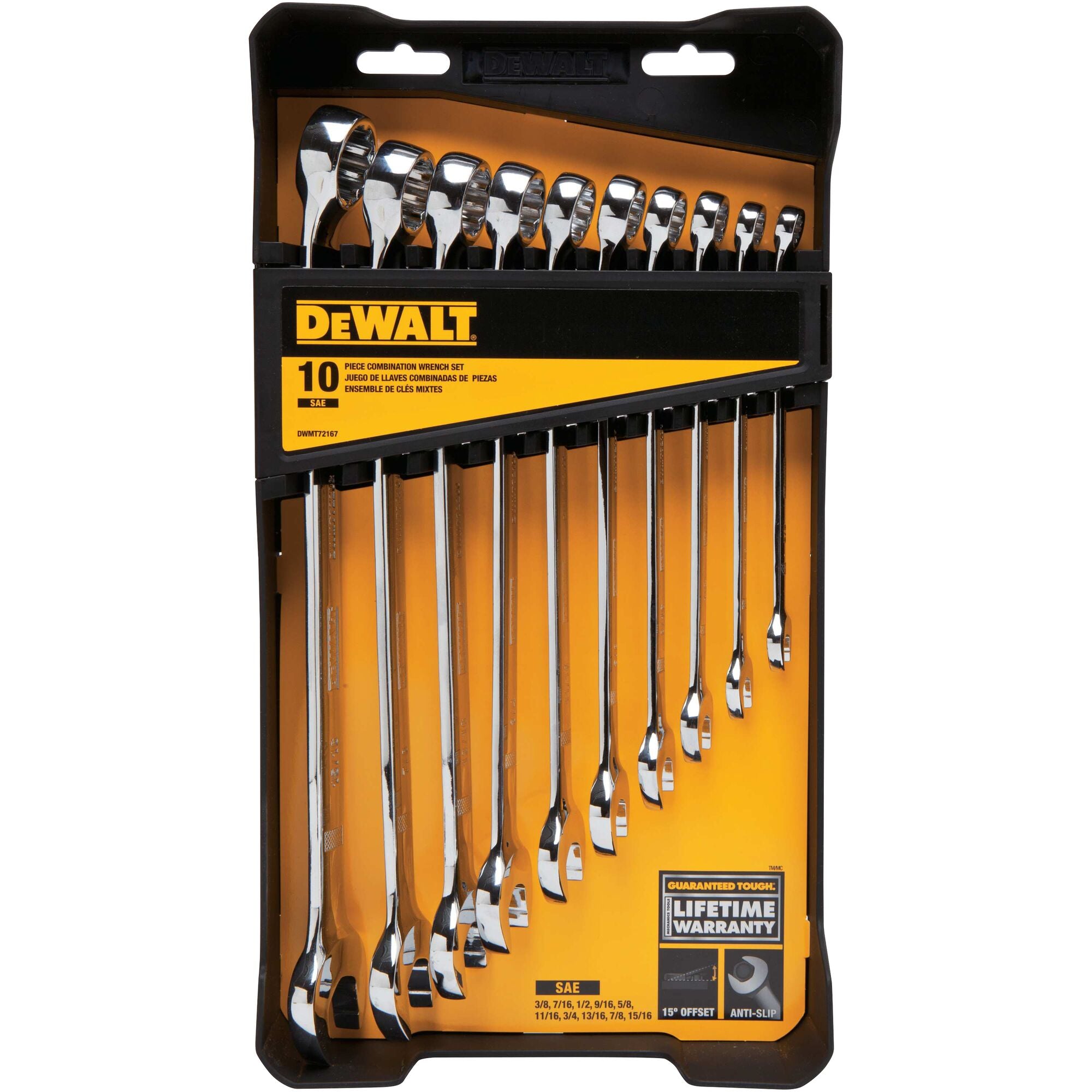 DeWALT Combination Wrench 10-Piece Set SAE