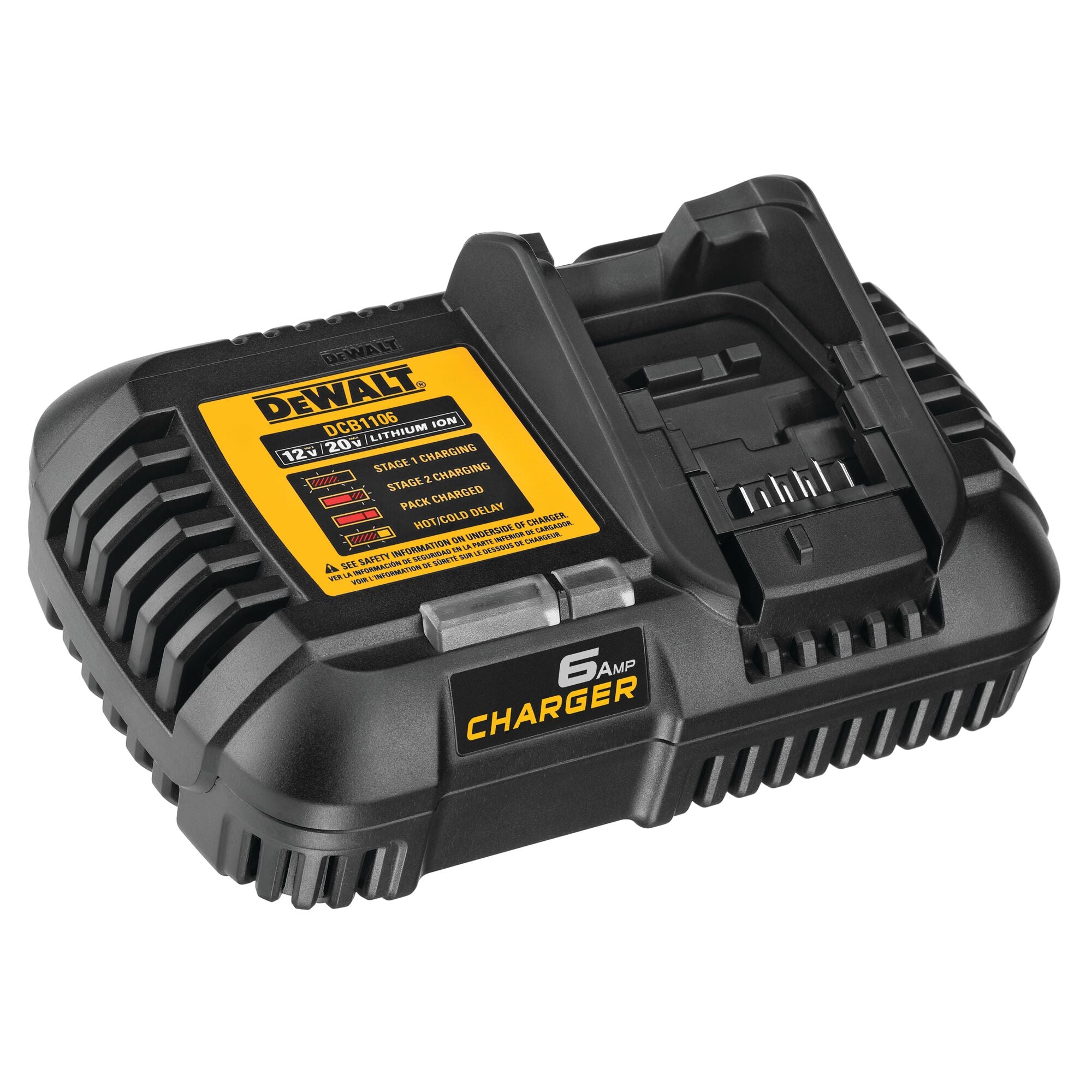 DeWALT 6 Amp Charger 12V,20V, 60V Max 2 Stage Charger