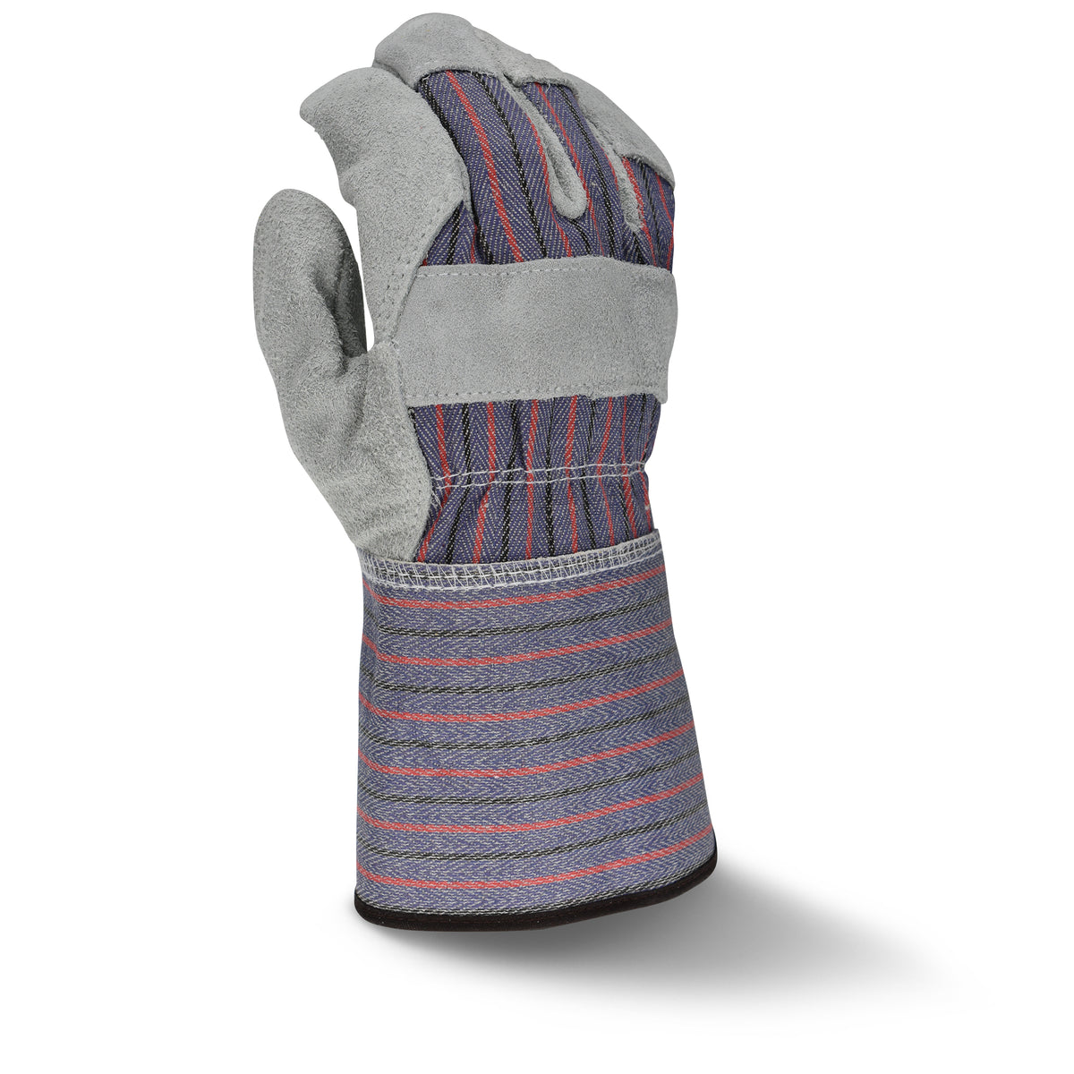 RWG3200G Regular Shoulder Gray Split Cowhide Leather Glove with Gauntlet Cuff (Pack of 12)
