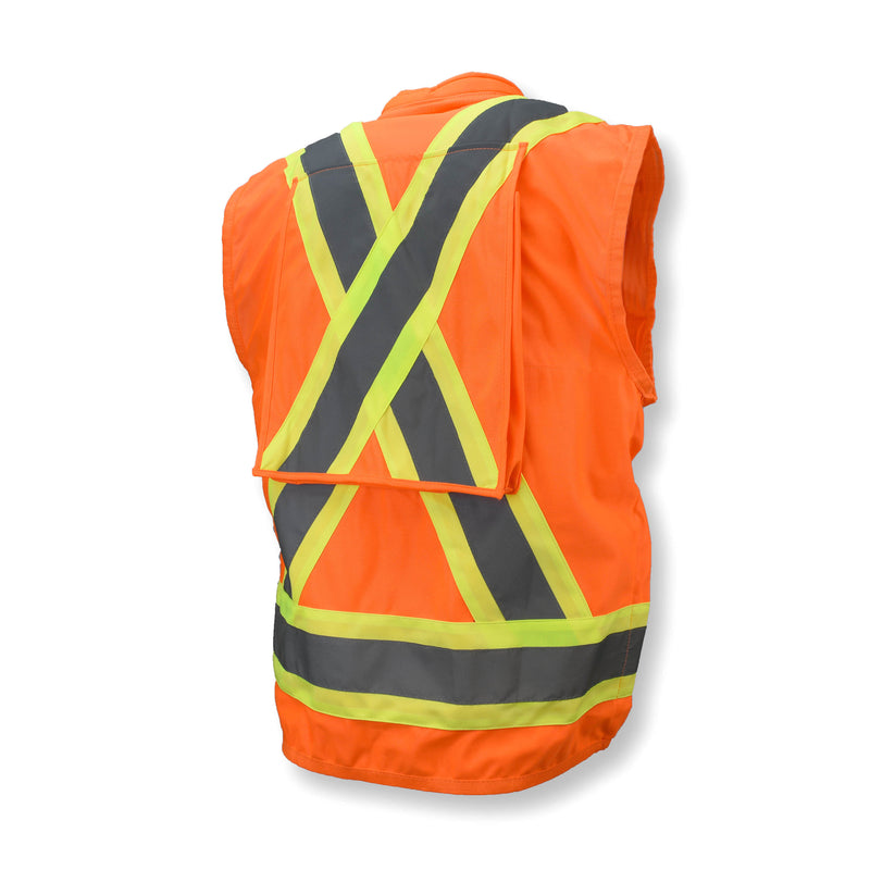 SV030X-2 Heavy Duty 10-Pocket Cruiser Vest with Back Pouch X-Back