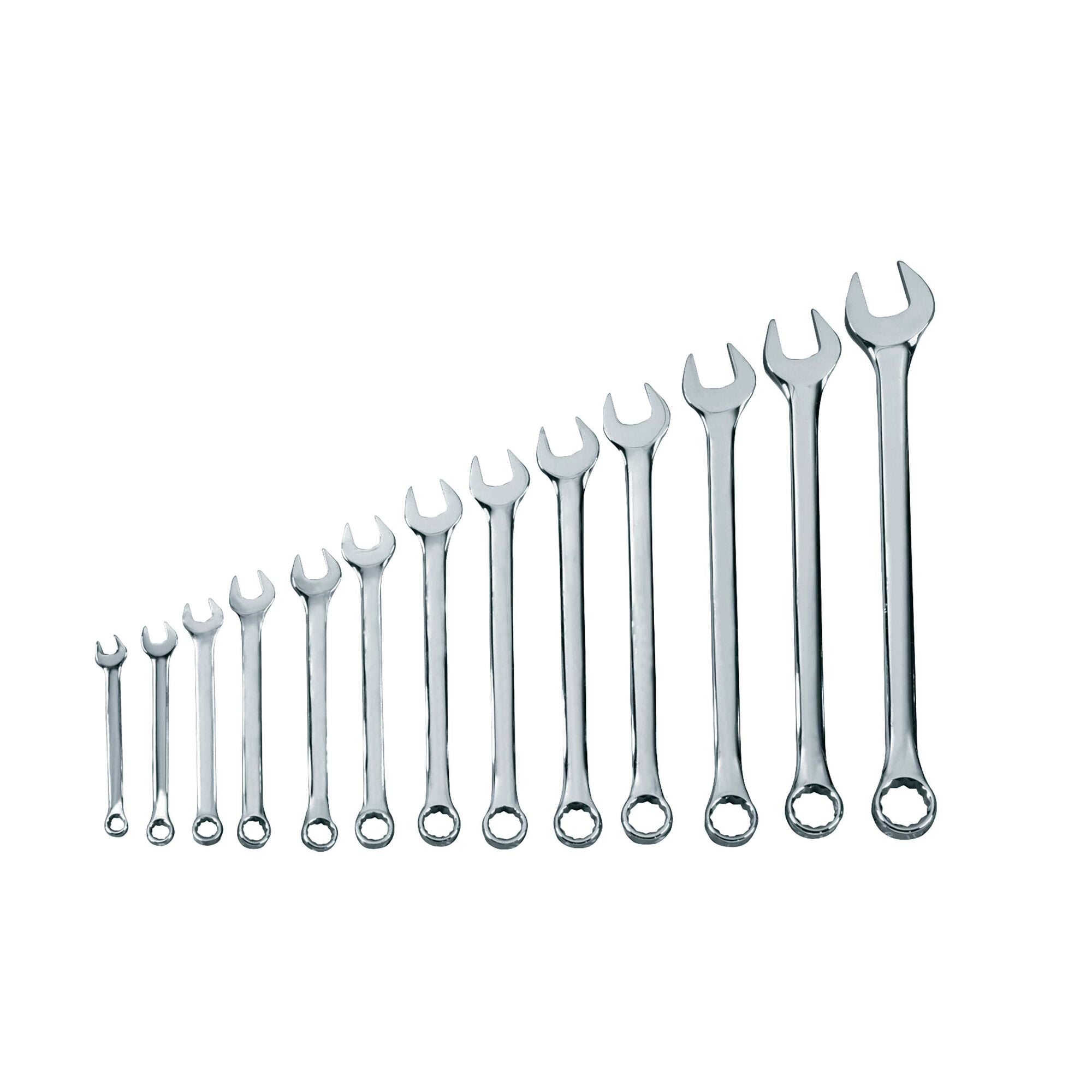 13pc Professional Grade Combination Wrench Set SAE