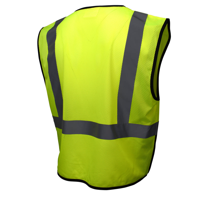 SV3B Black Bottom Economy Mesh Safety Vest
