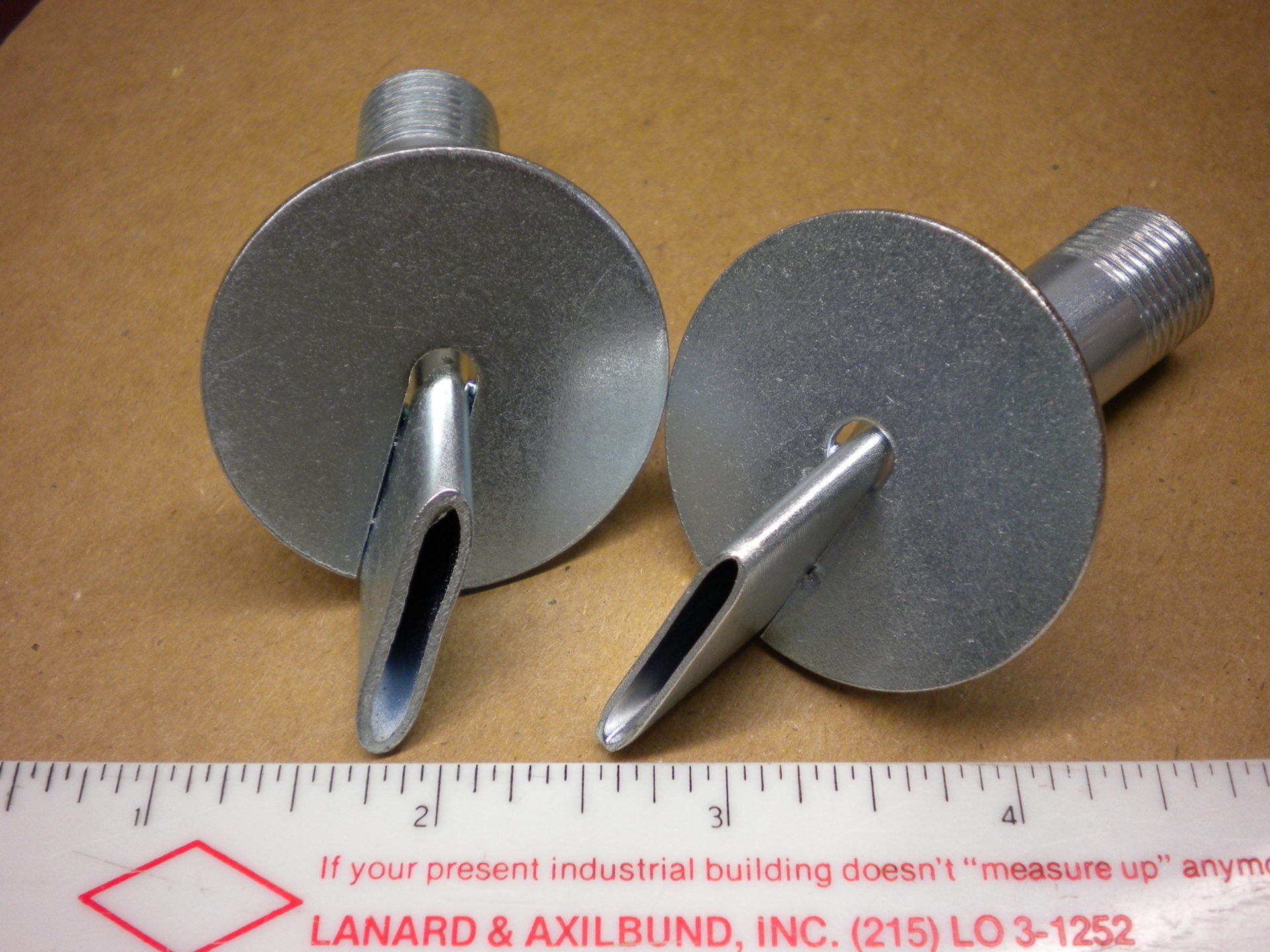 Bevel End Metal Nozzle with depth control, 1/8" ID x 30 x 5/8" Deep