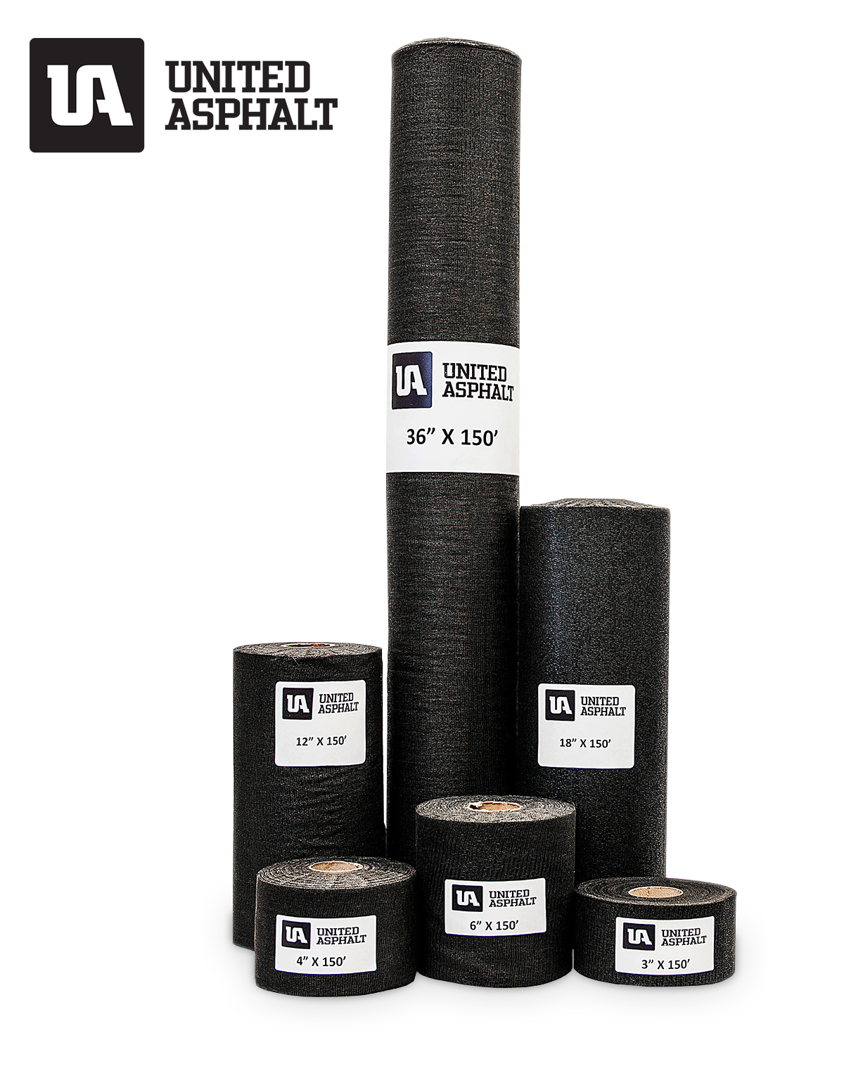 AC204 Black Fiberglass Asphalt Saturated Roll 12" X150'