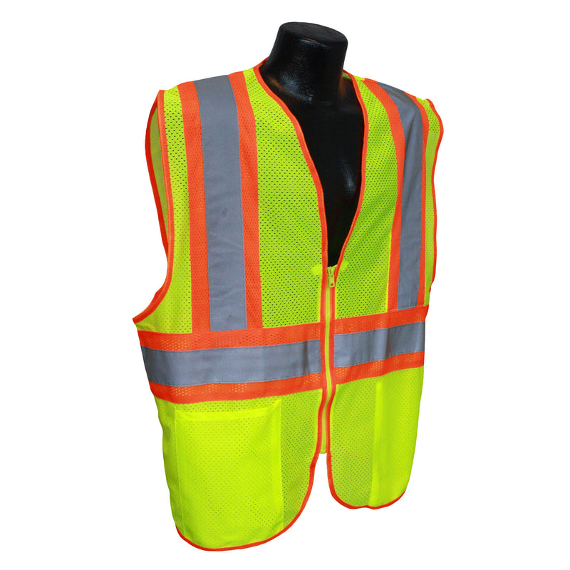 LHV-5ANSI-CT Type R Class 2 3.5oz Poly Mesh Safety Vest