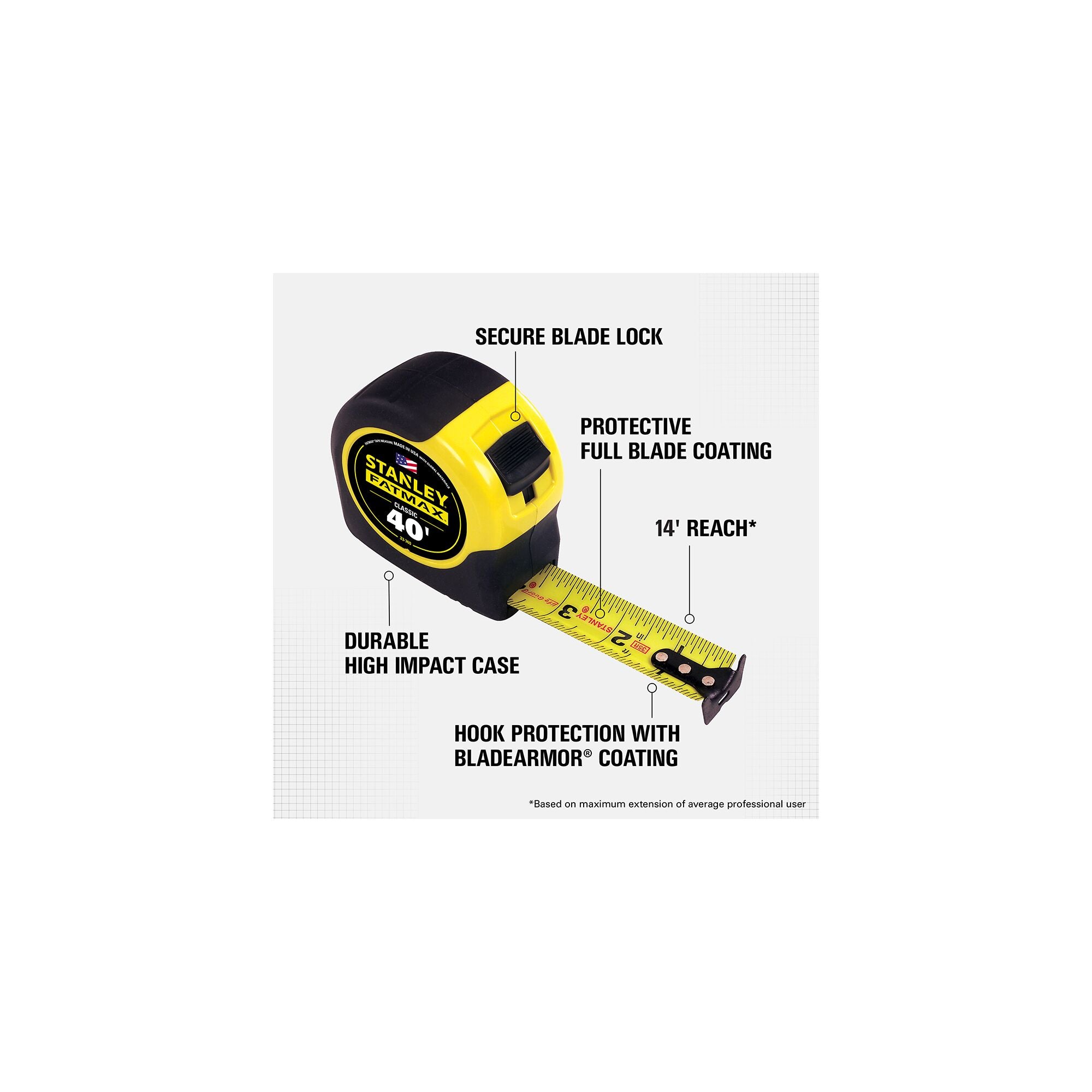 Stanley Fatmax 40' Retracting Tape Measure