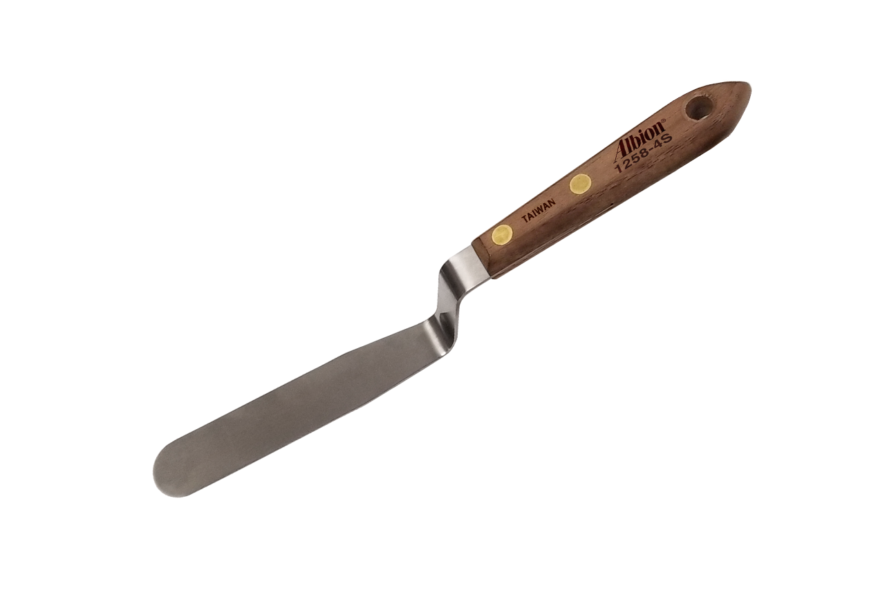 NEW! Offset Classic Caulk Tooling Spatula: 3/4" Wide x 4" Long Blade