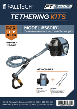 Tape Measure Tool Tether Kit 2 Lb Stretch Web Falltech 5601B1