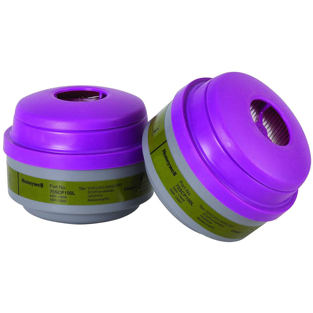 Honeywell Defender™ Multi-Purpose Respirator Filter, Olive/Magenta, used with 5500/7700/RU88001 Half Masks, 5400/7600 Full Facepieces