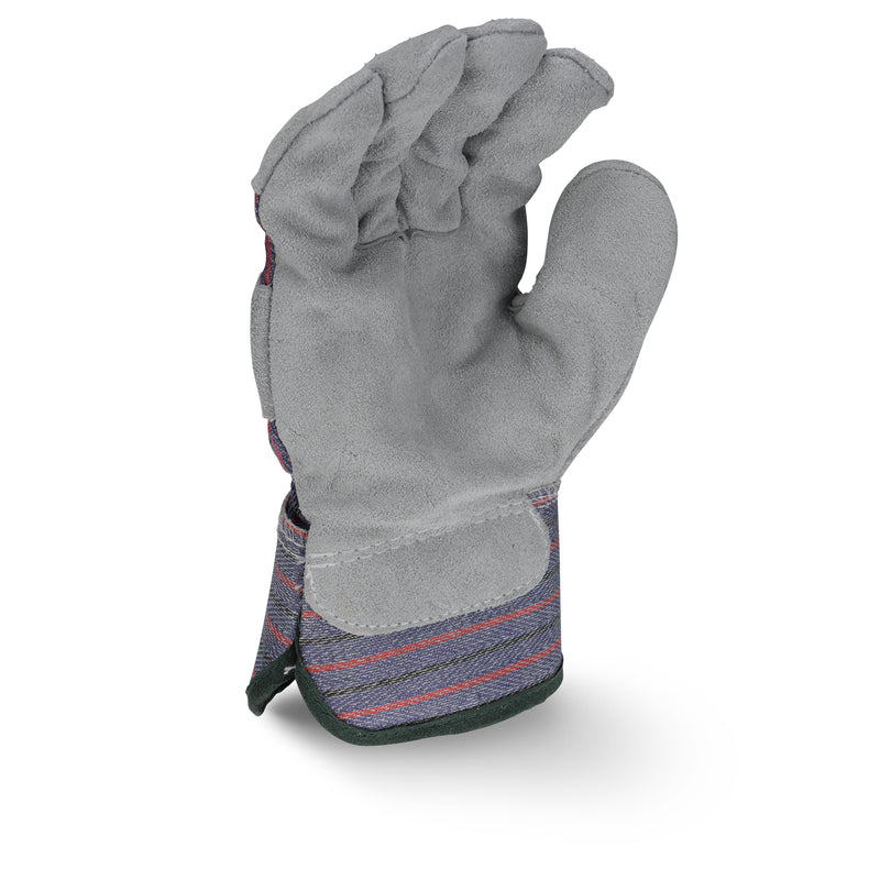 RWG3205 Fleece Lined Regular Shoulder Gray Split Cowhide Leather Glove (Pack of 12)
